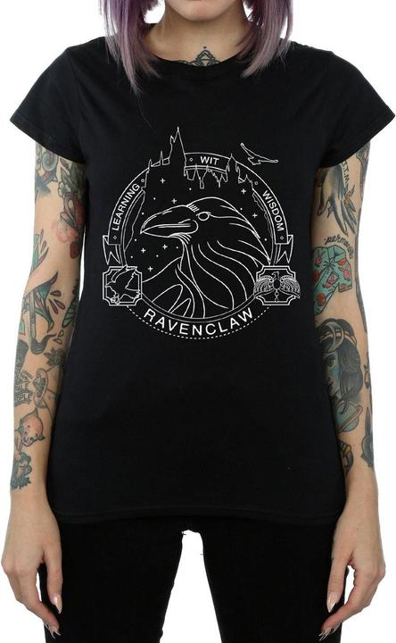 Actual product image Womens/Ladies Ravenclaw Seal Cotton T-Shirt (XL)