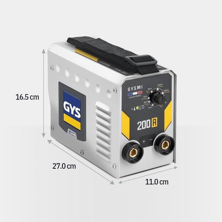 Actual product image GYS GYSMI 200A Met accessoires