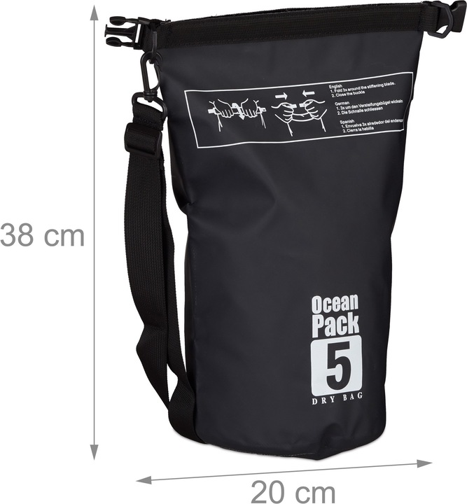 Immagine prodotto Relaxdays Zaino impermeabile ocean pack 5L (5 l)