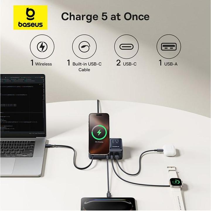 Produktbild Baseus Nomos 5-in-1 Desktop Charger (140 W)