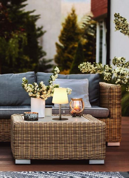 Actual product image FHL easy FHL Garden LED rechargeable outdoor light, outdoor table lamp IP44 1.7W warm white RGB colour