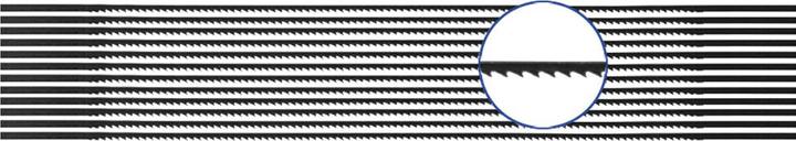 Actual product image Donau 12 fretsaw blades size 3