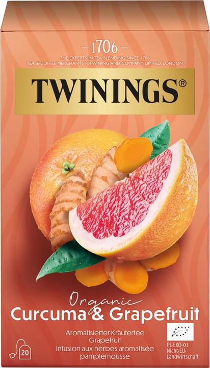 Image du produit Twinings Curcuma & Pamplemousse Bio 20 Btl 2 g (78 g)