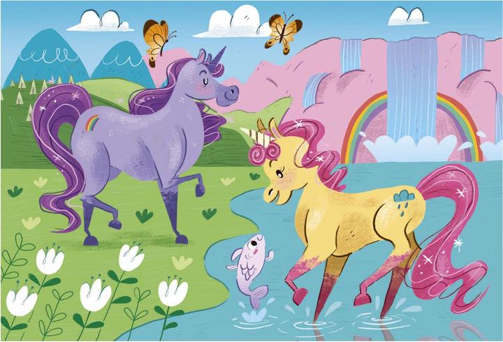 Immagine prodotto Clementoni Puzzle Unicorns Brilliant 2x20 pezzi (40 pezzi)