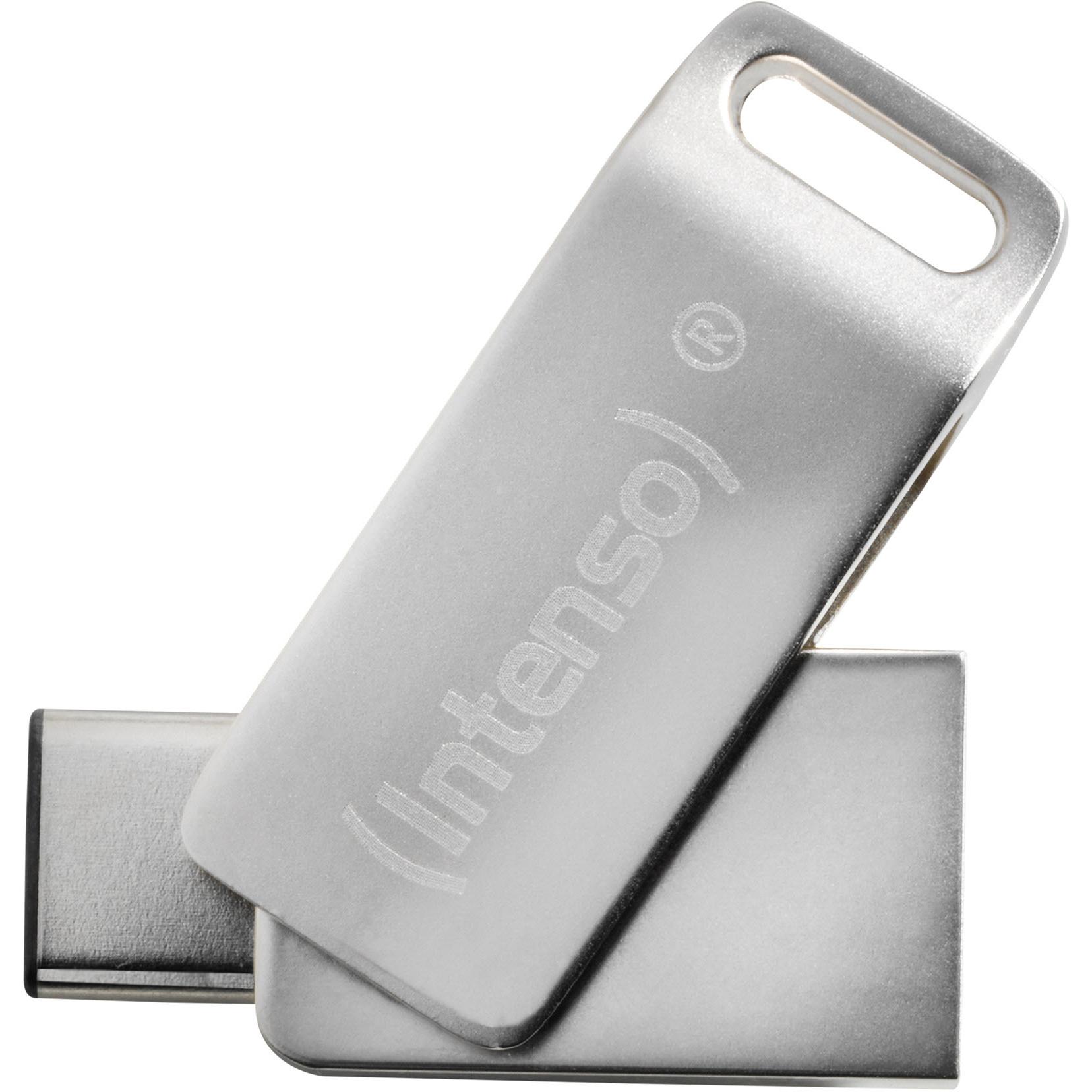 Intenso cMobile Line (64 GB, USB-A, USB 3.0), USB Stick, Silber