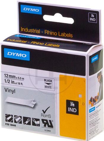 Productafbeelding Dymo 18444 Vinyl tape (1.20 cm, Zwart)