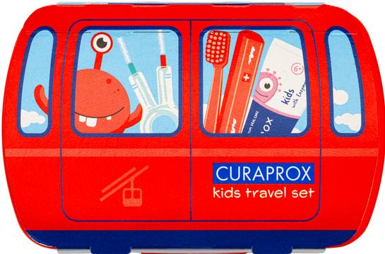 Produktbild Curaprox kids Travel Set rot Box (Extra weich, 1 x)