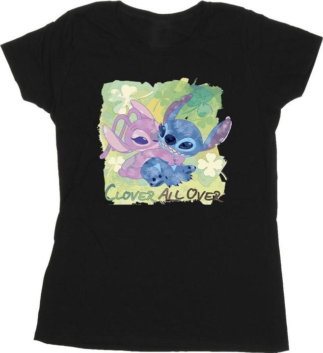 Immagine prodotto Disney Lilo And Stitch St Patrick's Day Clover Maglietta Donna (S)