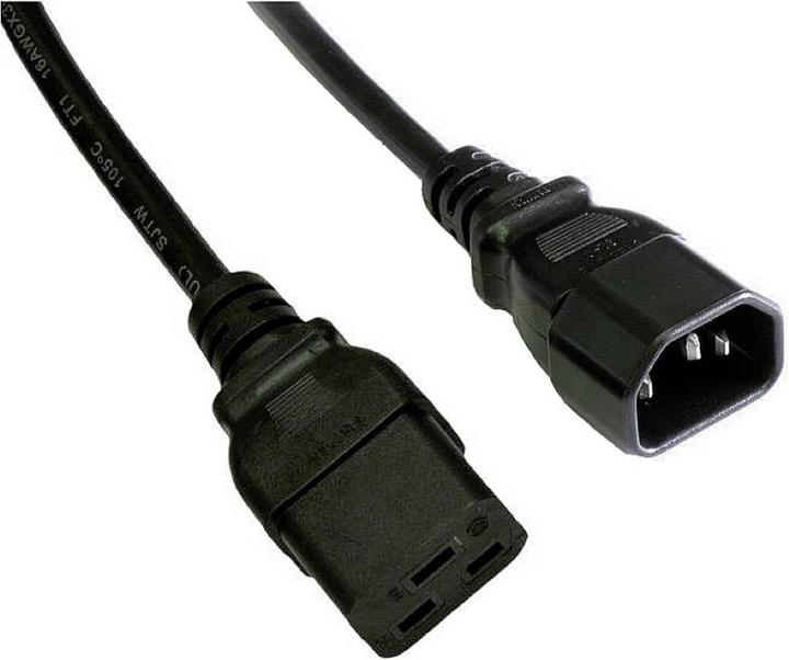 Akyga Strom Anschlusskabel (1x Kaltgeräte-Buchse C19 - 1x Kaltgeräte-Stecker C14 (1.80 m)
