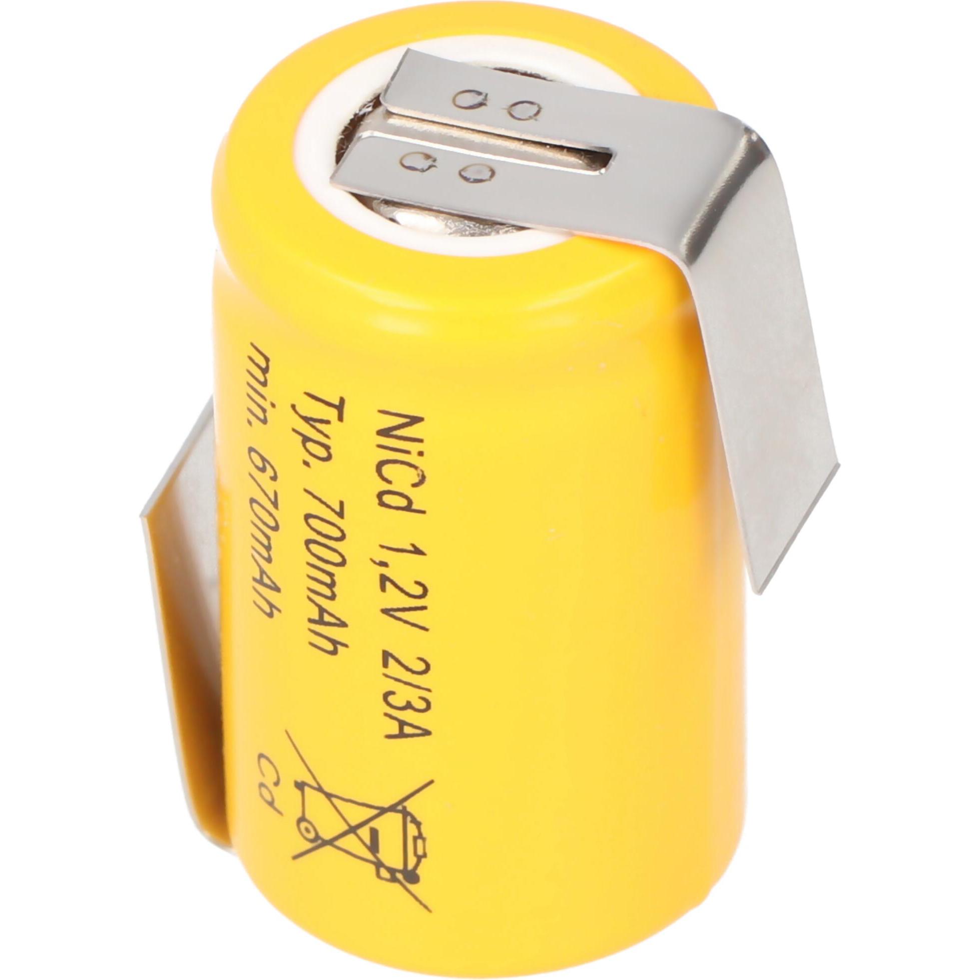 Thumbnail - Mexcel Spezial-Akku 2/3 A Z-Lötfahne (1.20 V, 670 mAh)