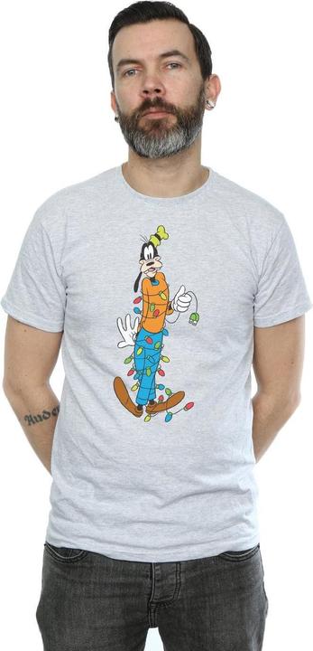 Immagine prodotto Disney Goofy Christmas Lights Maglietta Uomo (XXL)