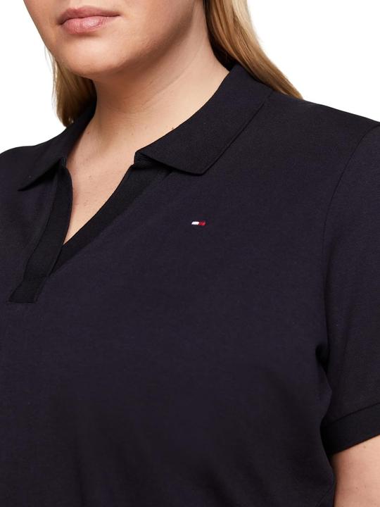 Produktbild Tommy Hilfiger Damen Polo mit Stretch, Knopenlose Knopfleiste, Selbstbindendem Gürtel und Seitenschlitzen (56)