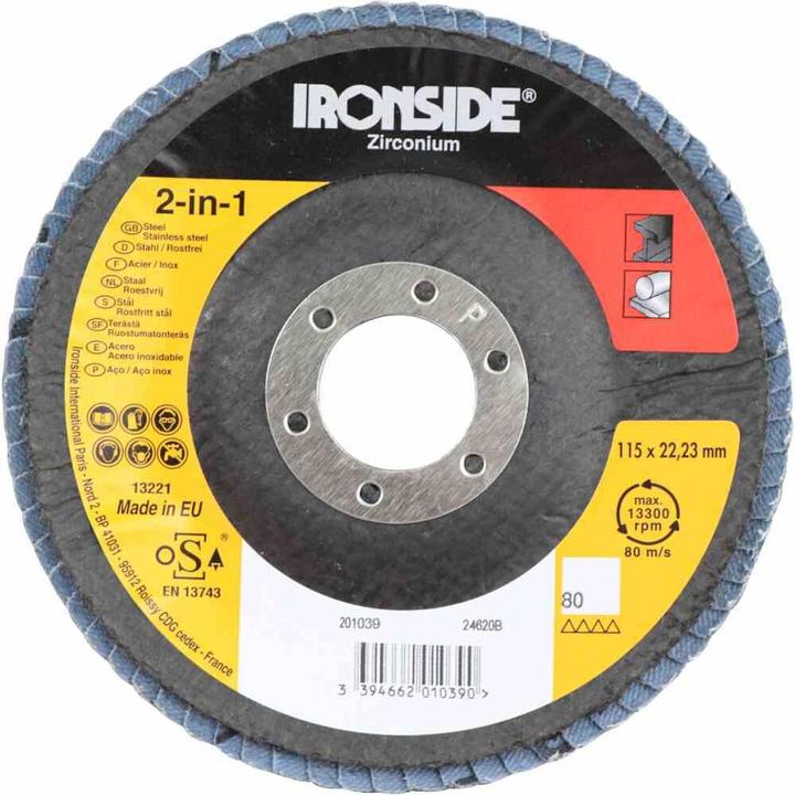Produktbild Ironside Fächerschleifscheibe Ø115 K80