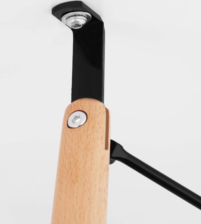 Produktbild Fromm & Starck Tisch rund Ø 80 cm Tischbeine Buche Esstisch weiss Stahlstreben schwarz 100 kg (80 x 80 cm)