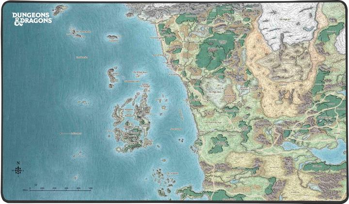 Produktbild Konix Dungeons + Dragons Faerun Map Mousepad XXL (XXL)