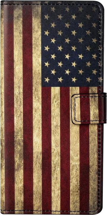 Cover-Discount Galaxy S21+ - Leather Case Vintage US Flag (Samsung Galaxy S21+)