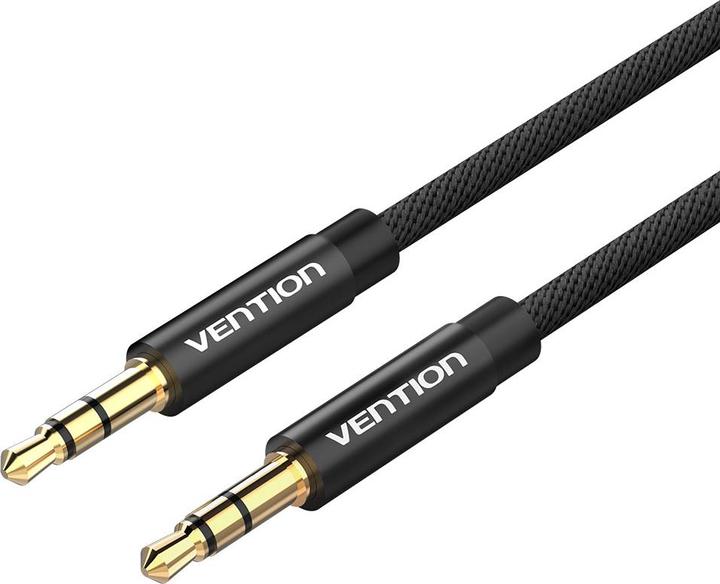 Actual product image Vention BAGBG 3.5mm 1.5m Black Metal Audio Cable (1.50 m, 3.5mm jack (AUX))