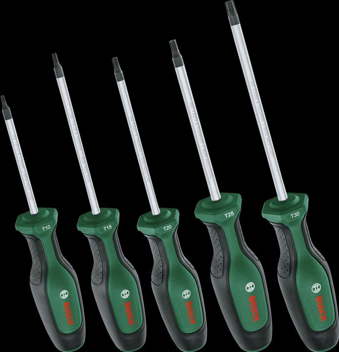 Immagine prodotto Bosch Home & Garden Set di cacciaviti Torx da 5 pezzi (Pin-torx)