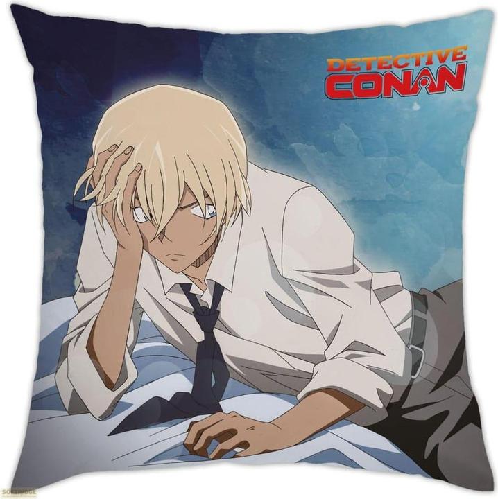 SAKAMI Cuscino In Peluche Di Detective Conan - 50x34x16cm, Federa Lavabile - 3
