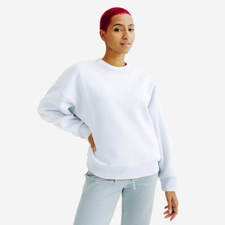 Produktbild Decathlon Sweatshirt Damen Rundhals - blau (XL)