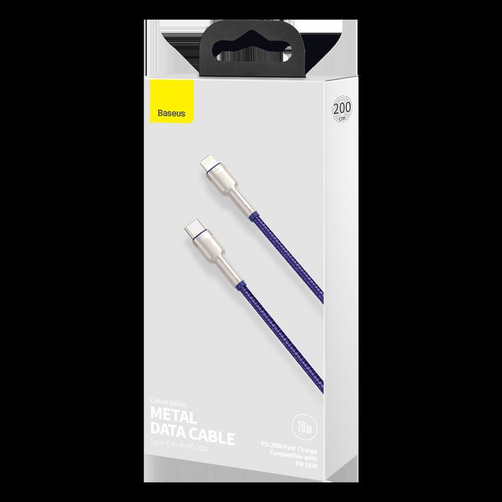 Produktbild Baseus Cafule Series USB-C cable for Lightning, 20W, 2m (purple) (2 m, USB 2.0, 20 W)