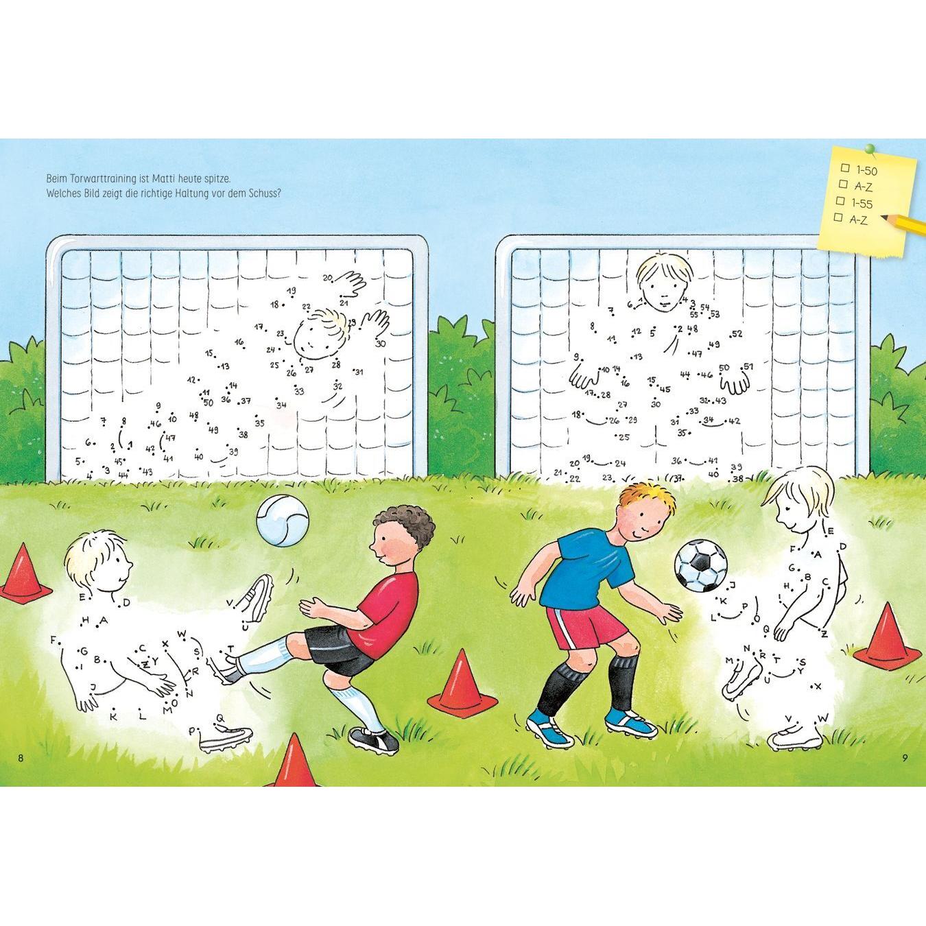 Thumbnail - Von Punkt zu Punkt. Fussballfieber, Kinderbücher von Corina Beurenmeister