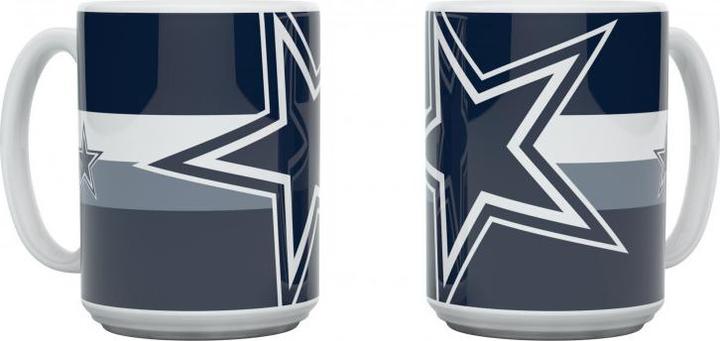 Actual product image NFL Dallas Cowboys mug "Triple Logo" 450ml (450 ml, 1 x)