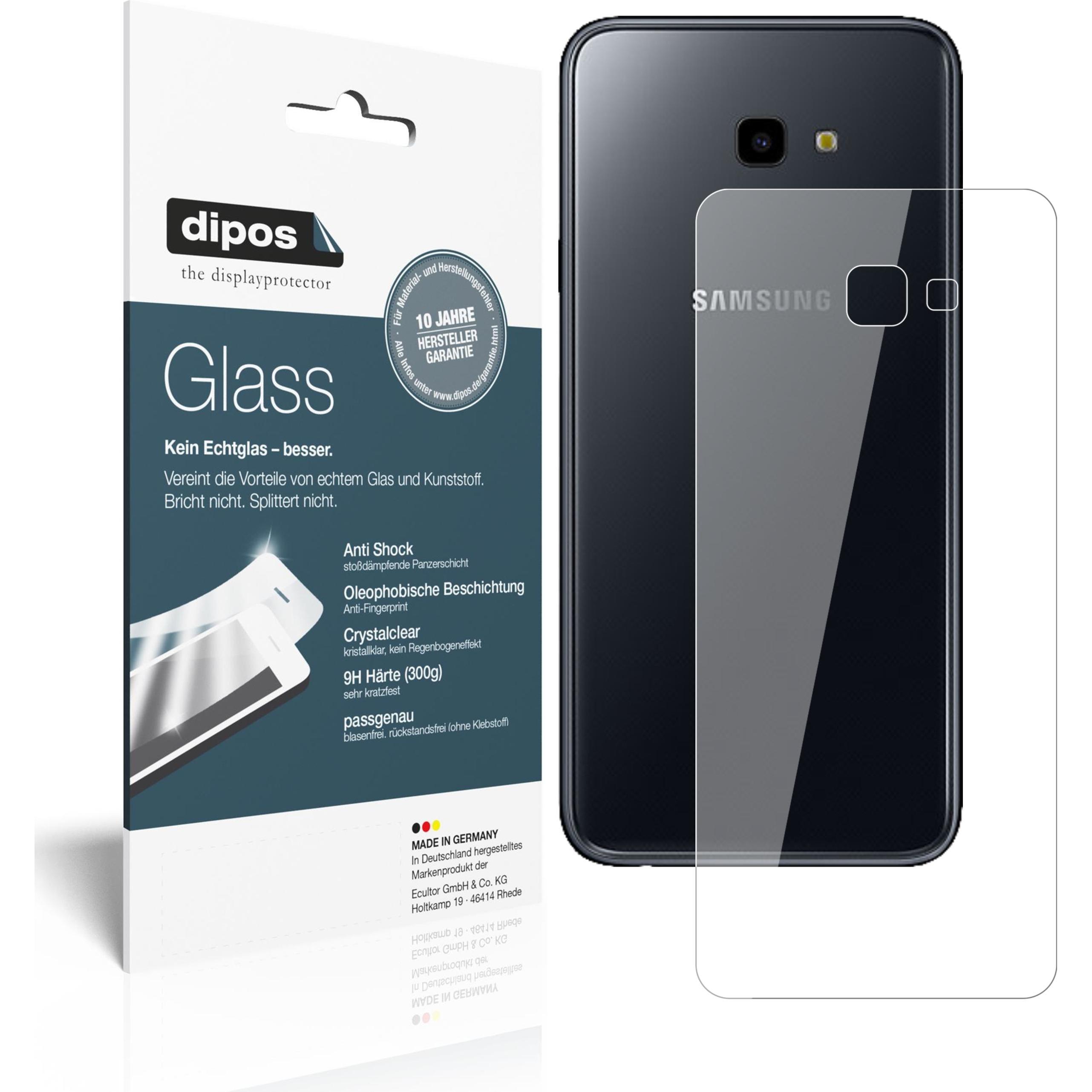Dipos Displayschutz Anti-Shock (1 Stück, Samsung Galaxy J4+), Smartphone Schutzfolie, Transparent
