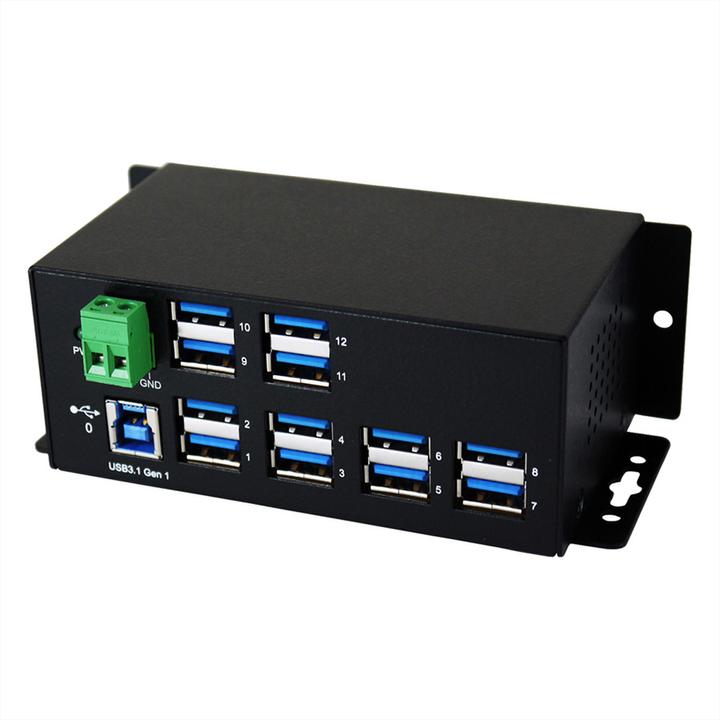 Actual product image Exsys EX-1112HMS, 12xUSB 3.0/3.1 Metal HUB (USB-B, 12 Ports)