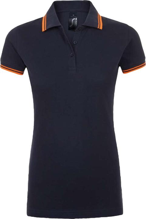 Dunkelblau, Neon-orange