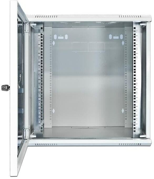 Image du produit Wirewin Armoire murale 600X600X12U Pro 2nd Gen FP 19 / 12UH / Gris clair (12 HE, Rack 19 pouces)