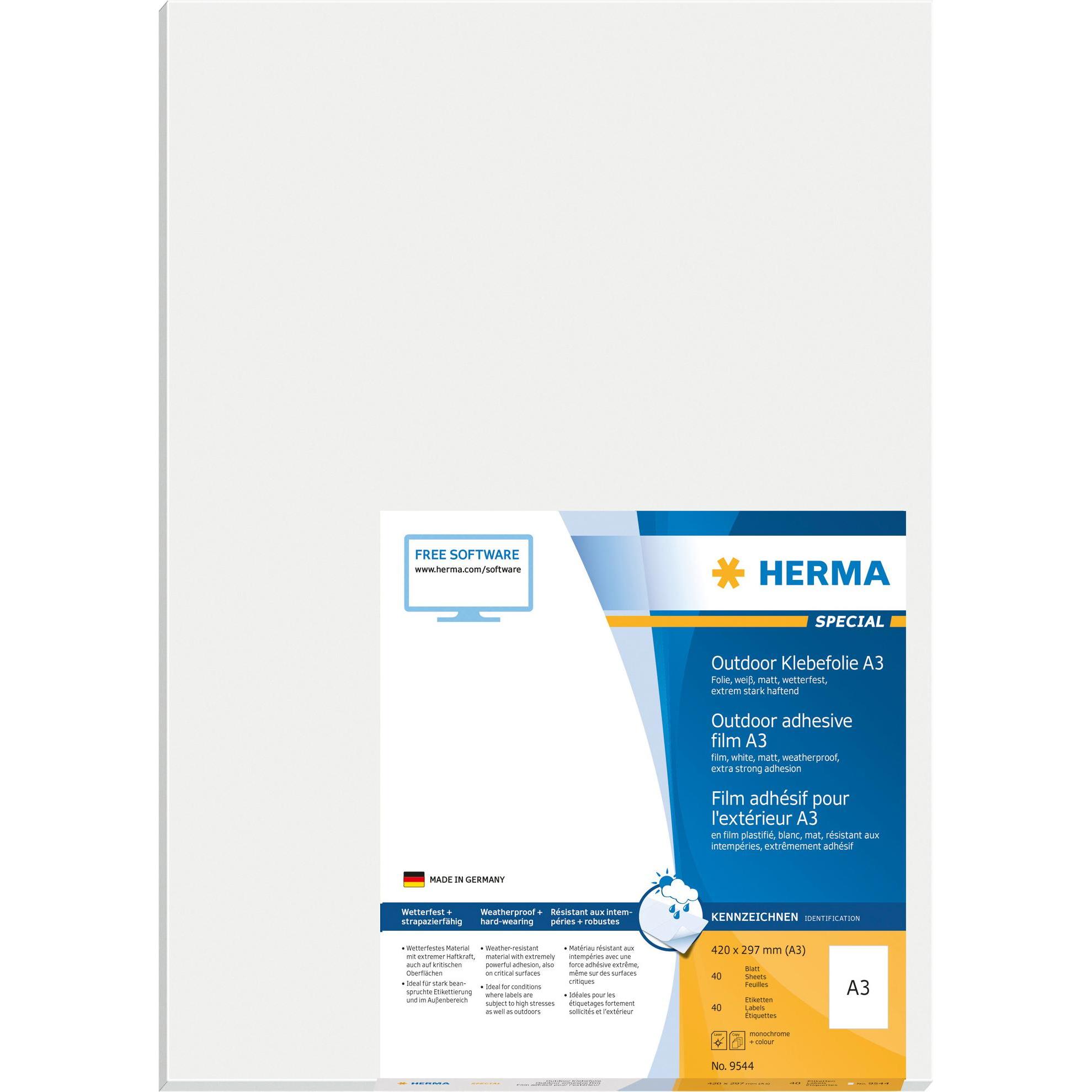 Herma, Etiketten, Folienetiketten