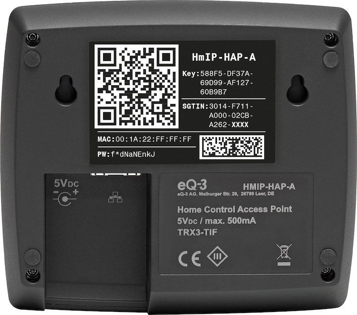 Actual product image Homematic IP Smart Home Access Point (HmIP-HAP-A) (anthracite)