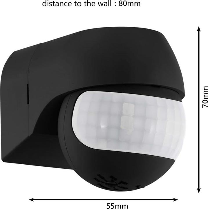 Immagine prodotto EGLO Sensor Detect ME 1 180° nero (14 m)