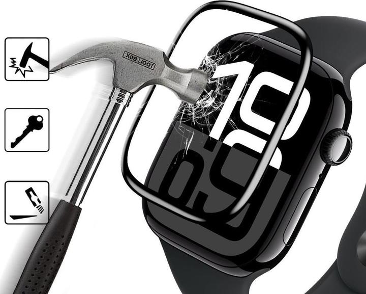 Produktbild Hofi HYBRIDGLAS HYBRID PRO+ 2-PACK FÜR APPLE WATCH 10 / 11 (42 MM) SCHWARZ