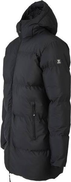 Productafbeelding Brunotti Bigmain Heren Lange Puffer Jas - Zwart - Maat XL (XL)