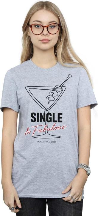 Immagine prodotto Sex and the City Single And Fabulous Maglietta Ampia Donna (XXL)