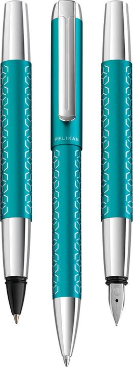 Image du produit Pelikan Stylo à bille Pura® Turquoise dans un étui cadeau (Turquoise, 1 x)