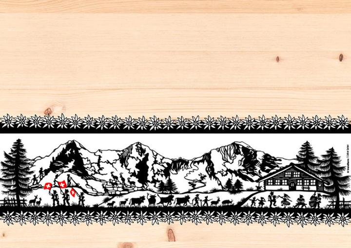 Produktbild Trendform Papiertischset SWISS TRADITION 7 (12 Stk., 42 x 29.70 cm)
