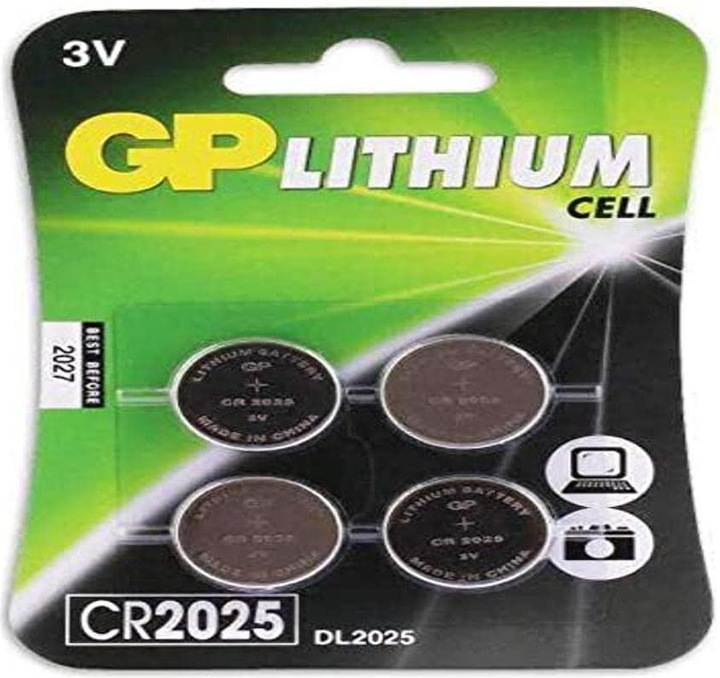 Image du produit GP Batteries CR2025 Lithium (4 pcs, CR2025, 160 mAh)
