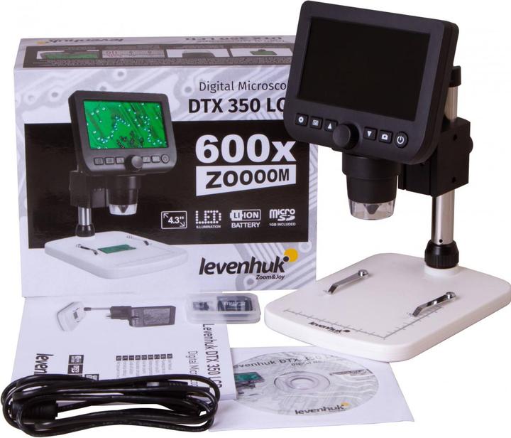 Immagine prodotto Levenhuk Microscopio digitale DTX 350, bianco/nero