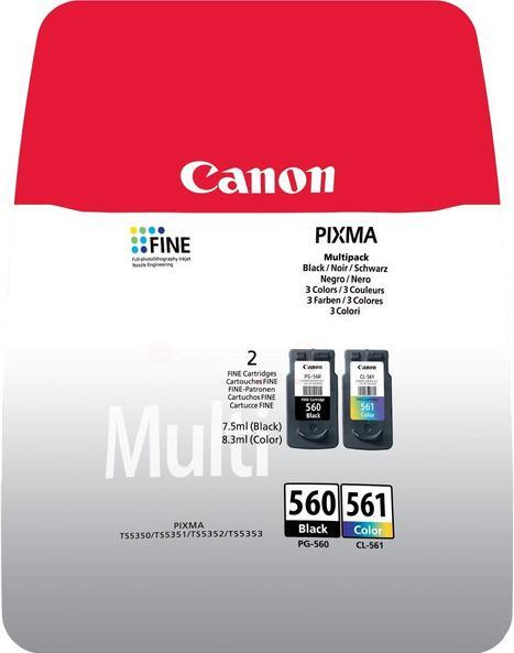 Actual product image Canon PG-560/CL-561 (CMYK)