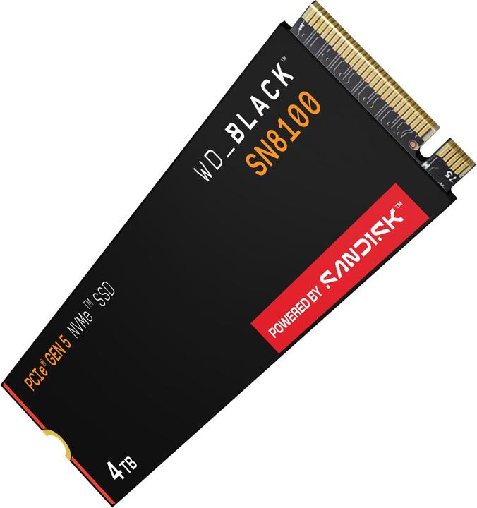 Actual product image WD Black SN8100 powered by SANDISK (2000 GB, M.2 2280)