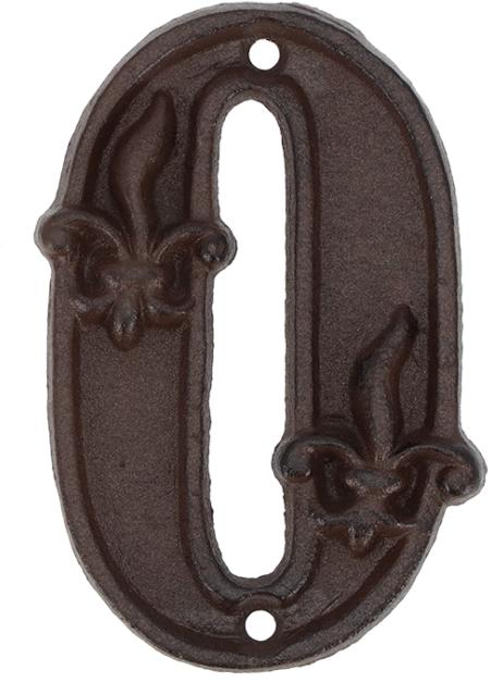 Produktbild Esschert Design Hausnummer 0 aus Gusseisen