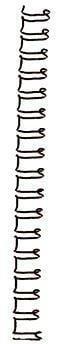 Actual product image GBC Binding wire, 14 mm, 21 rings, silver