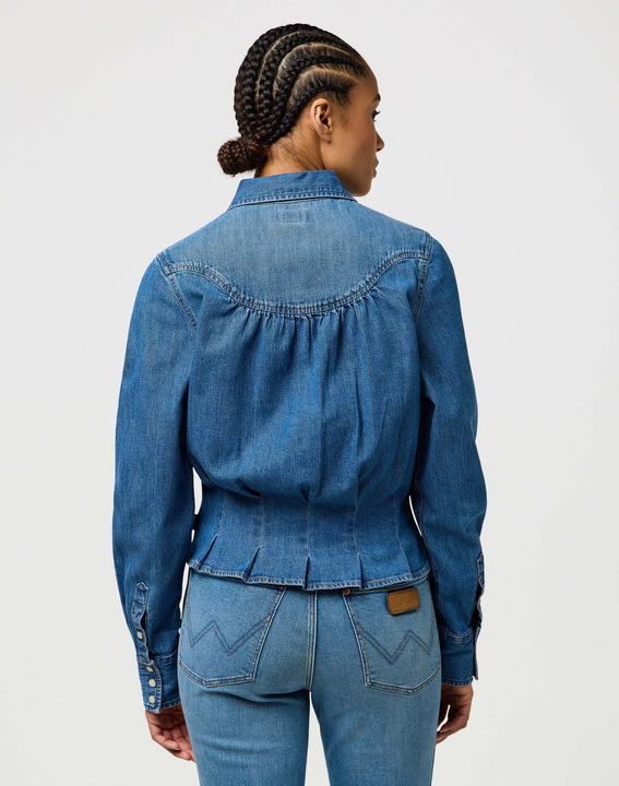 Produktbild Wrangler Jeanshemd Femme Peplum Shirt (S)