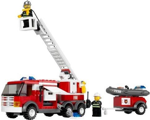 Productafbeelding LEGO City End-Of-Live Set Feuerwehrloeschzug - 7239 NEU! Teile 216x (7239, LEGO Stad)
