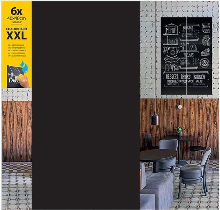 Securit Kreidetafel XXL (Wandtafel, 40 x 1.5 x 40 cm)