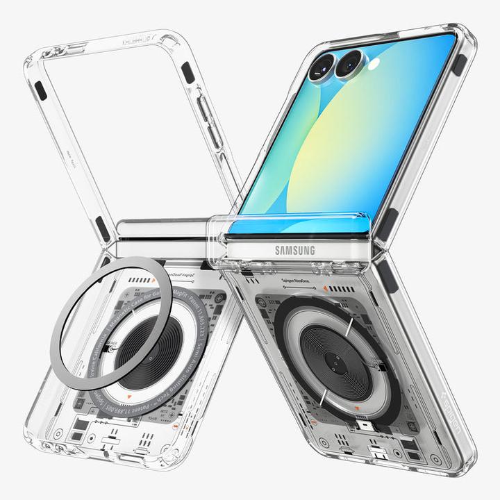 Produktbild Spigen Ultra Hybrid Pro MagSafe Case für Samsung Galaxy Z Flip 7 Zero One - Transparent (Samsung Galaxy Z Flip7)