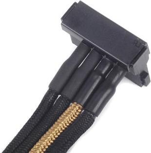 Image du produit Silverstone Câble Molex 4 pôles vers 4x SATA (30 cm)